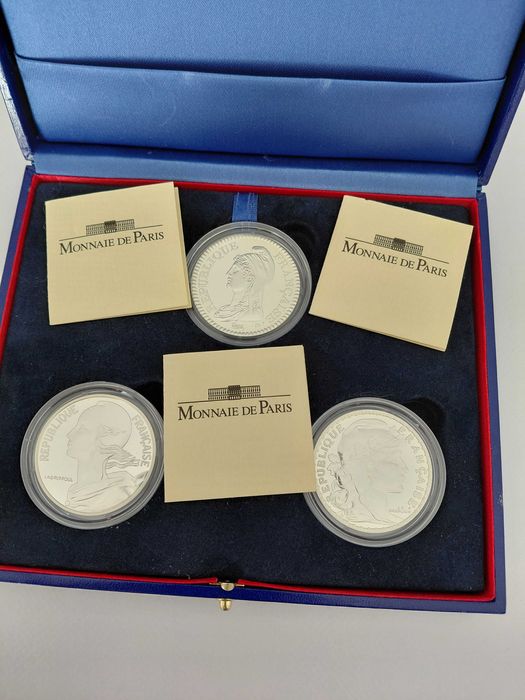 Cx 3 moedas 10F Monnaie de Paris PROOF 2000 MARIANNE