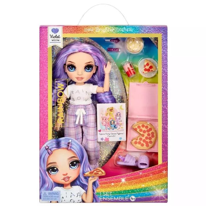 Rainbow High. Junior PJ Party. Violet (Purple). MGA. Nowy Produkt