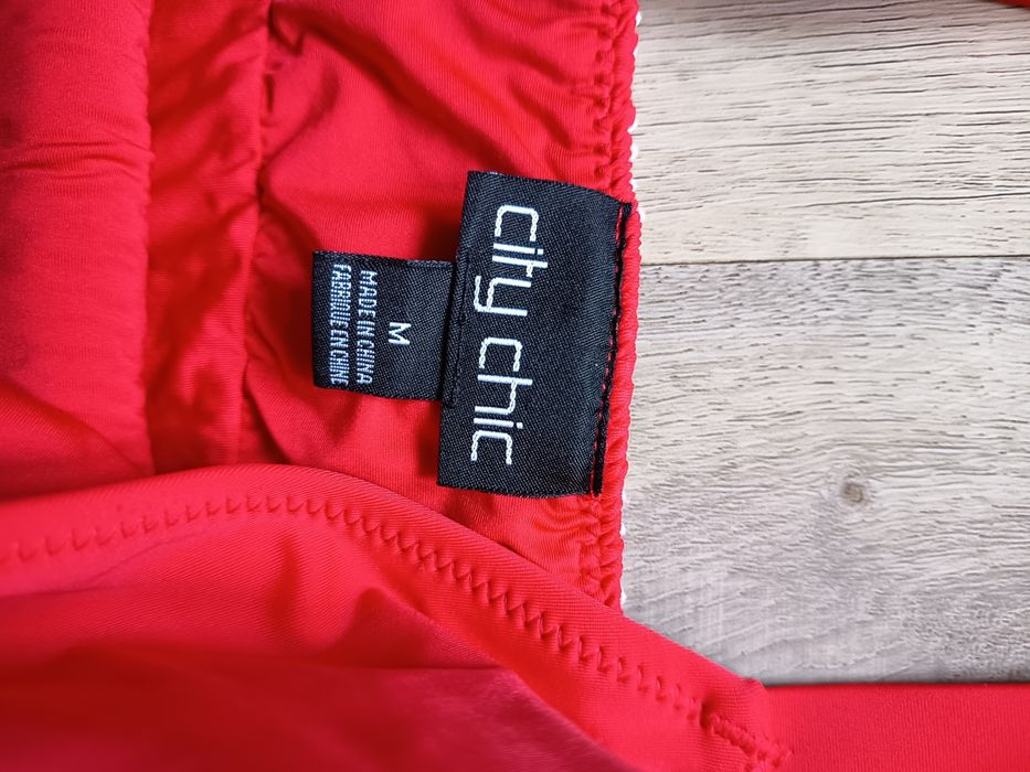 Kostium strój kąpielowy 44 46 L xl czerwony 85 F