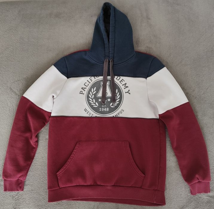 Bluza sportowa męska z kapturem L granatowa