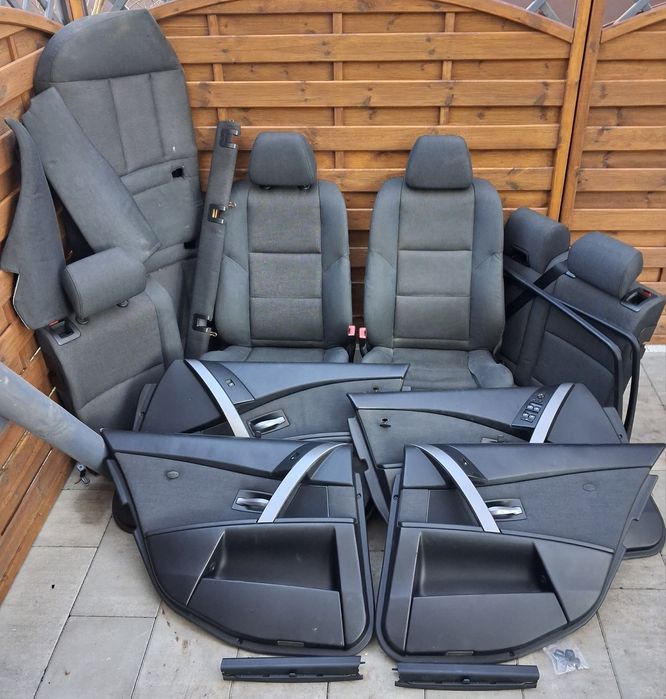 Bmw e 61 siedzenia fotele grzane lędźwie boczki z roletkami.