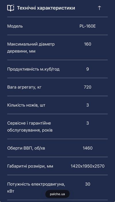 Щепо дробилка , щепорез PL-160E