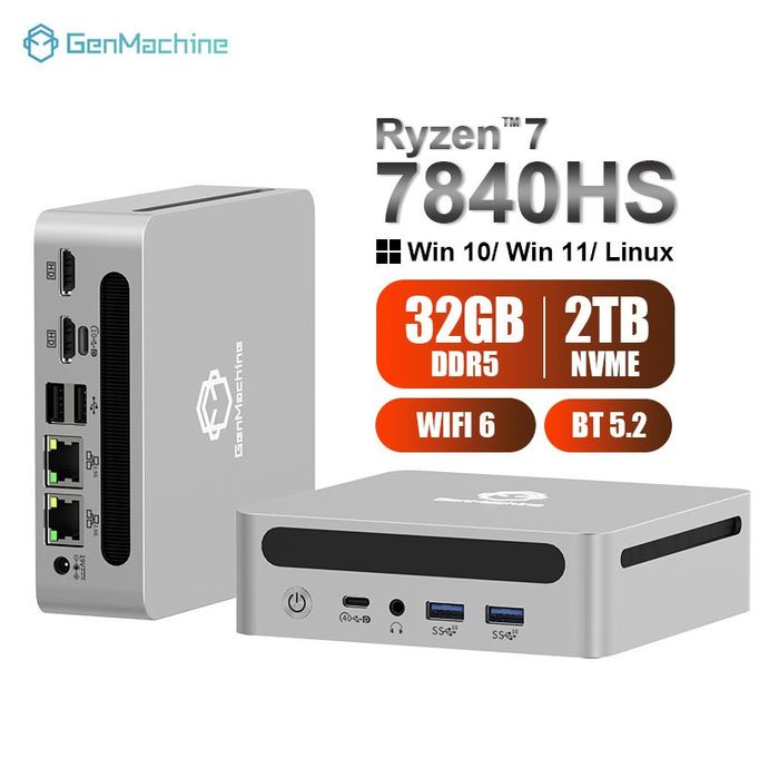 Ryzen 7940hs PRO 32gb DDR 5 1TB SSD:: ЦЕННА без SSD
