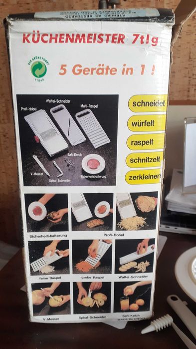 Corta legumes com 5 aparelhos