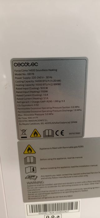 Ar condicionado portátil 14.000 Btu
