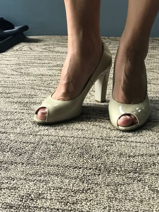 Черевики лакові молочний колір