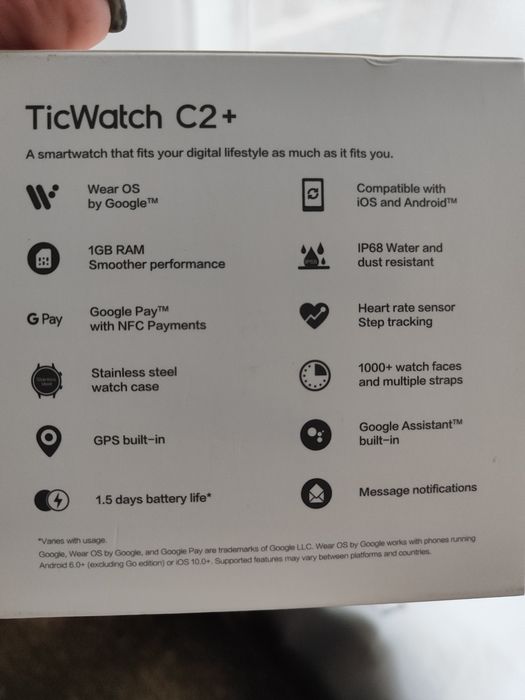 Смарт-годинник Mobvoi ticwatch c2 plus