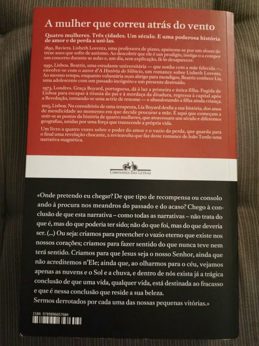 A Mulher que Correu Atrás do Vento
de João Tordo