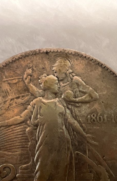 Срібні 2 ліри 1911року Італія