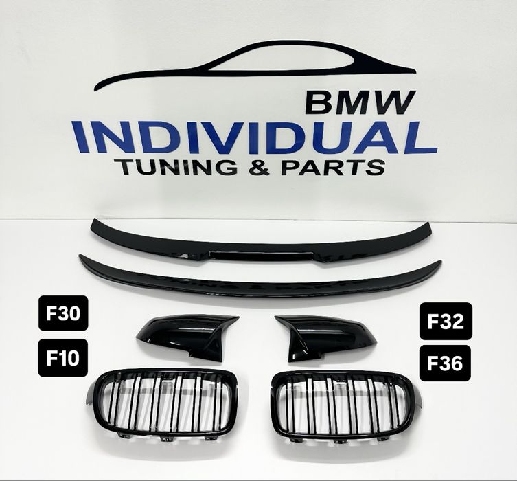 Ноздрі bmw f30 f10 f32 f34 f36 3gt накладки на зеркала решітки спойлер