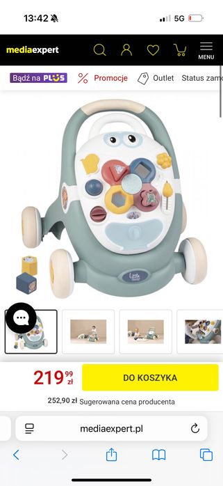 SMOBY 3w1 Pchacz chodzik dla dziecka Wrocław
