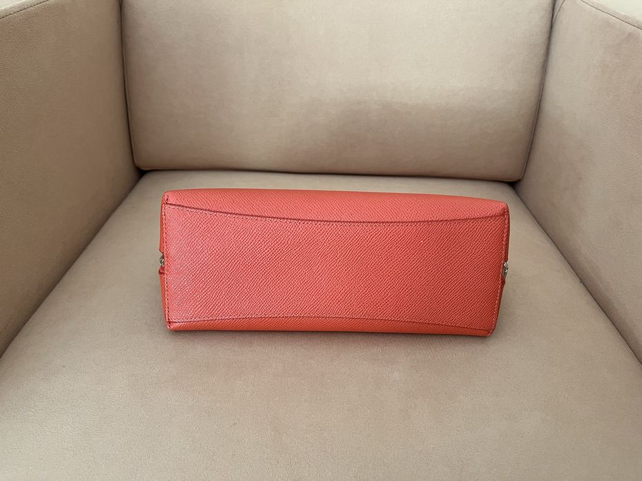 Bolsa de pele Coach laranja