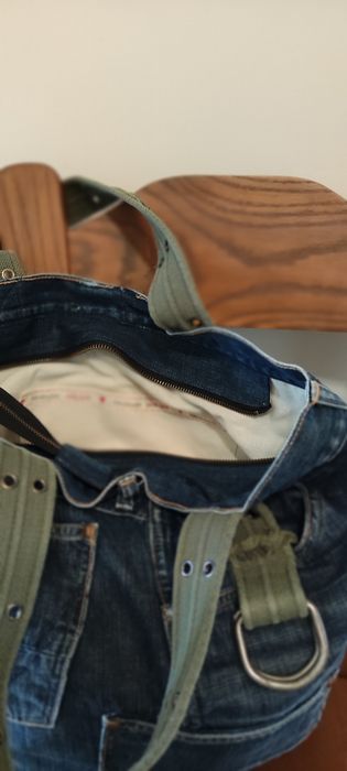 Sportowa jeansowa torba na ramię
