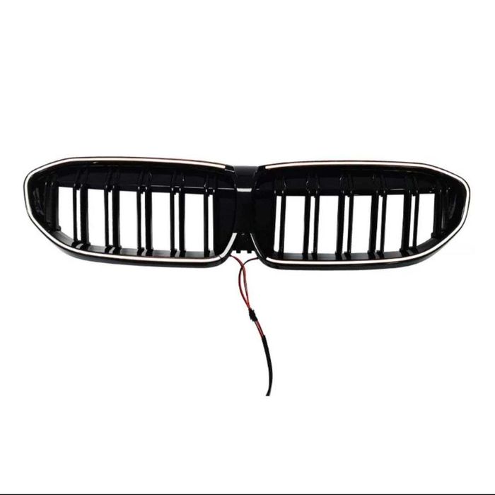 Решeтка з LED подсветкой BMW G20 диффузор спойлер сплиттер сплiтер
