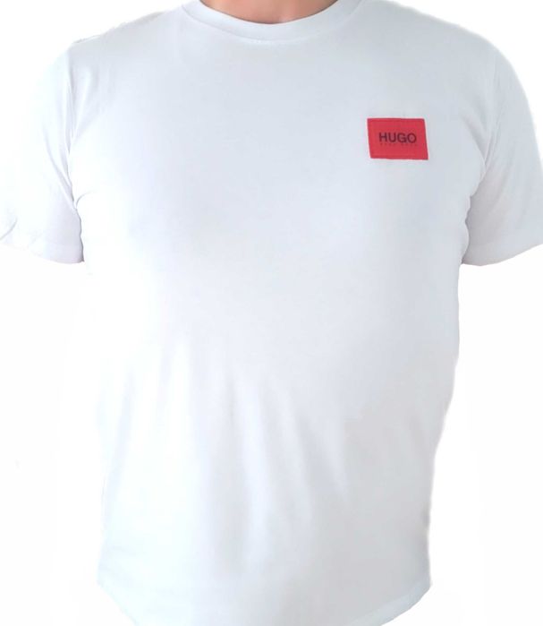 Koszulka T-shirt męski Hugo Boss biała