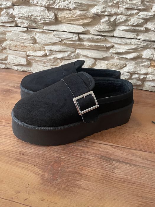 Pótbuty, sniegowce damskie klasyczne na wysokiej podeszwie shein