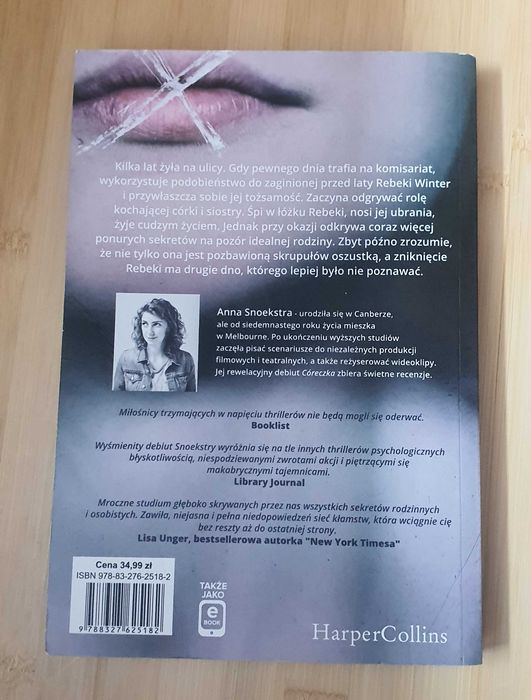 Książka Thriller "Córeczka" Anna Snoekstra