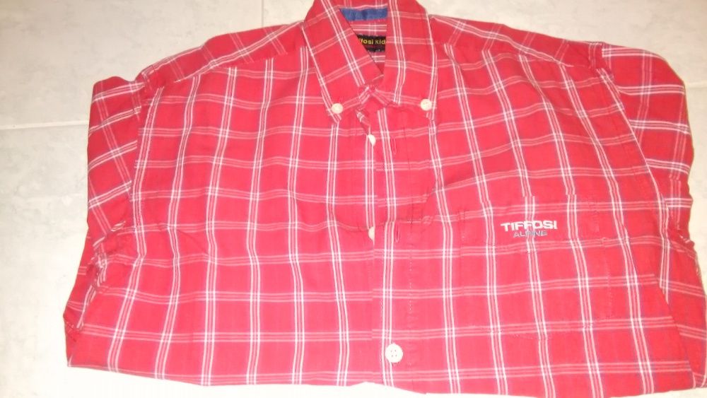 Calças de ganga + Camisa de Criança - 8 Anos - marca Tiffosi