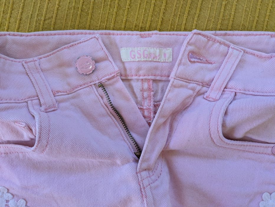 Calções Cor-de-rosa com renda, Algodão, 8 Anos
8 Anos