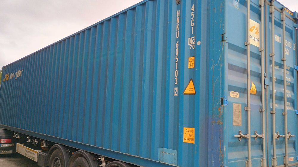 Tanio kontenery 40'HC Hight Cube z rocznika 2021/2022 świetny stan