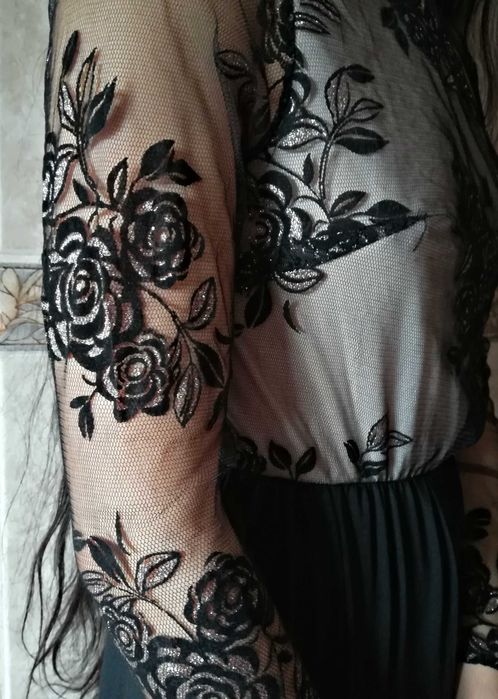 Vestido Preto Comprido de Cerimónia
