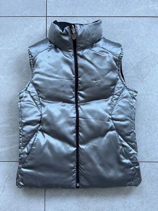 Bezrękawnik puchowy Nike dwustronny rozm. M y2k retro vintage