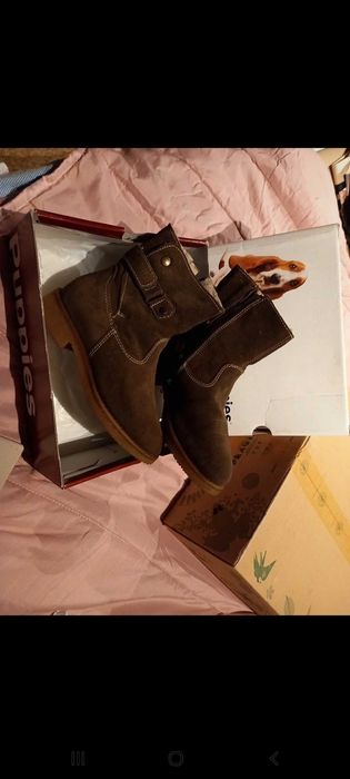 Botas rasas caqui quentes p criança e meninas - 35 - Hush Puppies