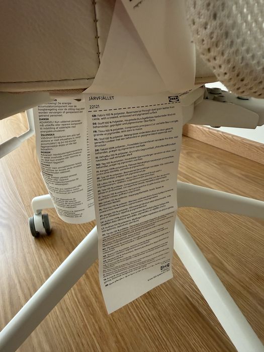 Cadeira de escritório - bege - Ikea - JARVFJALLET