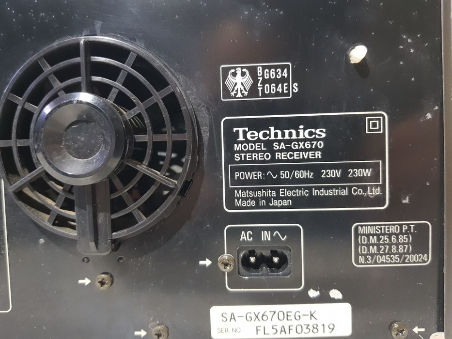 AV ресивер Technics SA-GX670+1 2х100Вт б/у з Німеччини