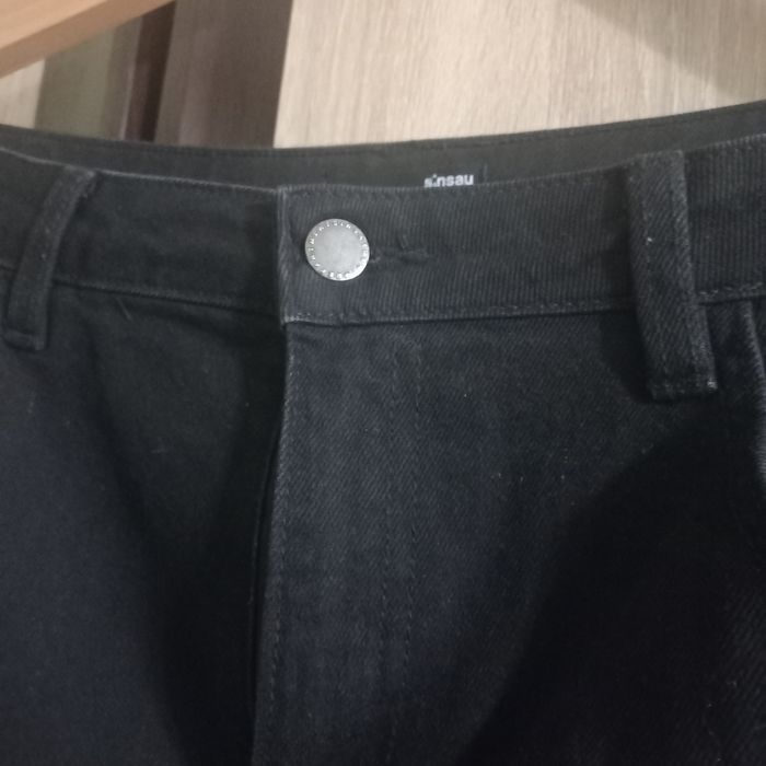 Czarne spodnie,  Denim, rozmiar 44, bawełna