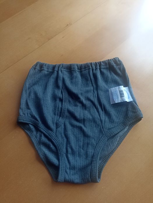 Męskie, ciepłe, popielate, slipy męskie XL