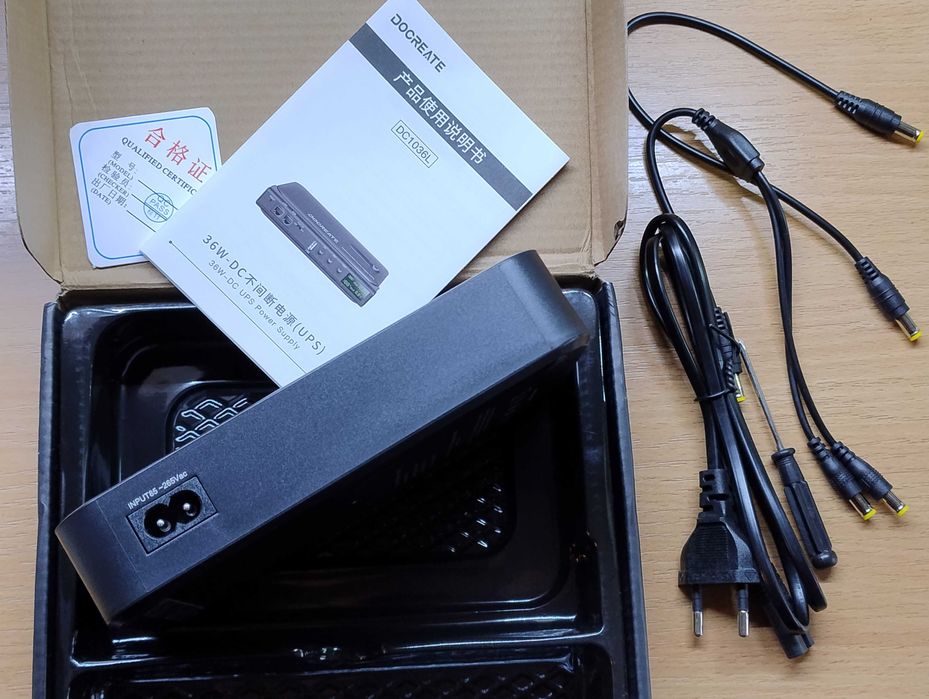 Повербанк для роутера Power Bank Docreate DC1036L 36W 12V 9 5В ДБЖ ИБП