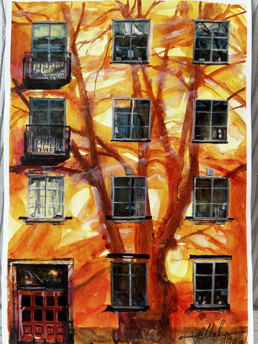 Obraz akwarela bez ramki