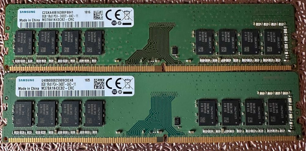 Оперативна пам'ять Samsung 8 GB DDR4 2400 MHz (M378A1K43CB2-CRC)