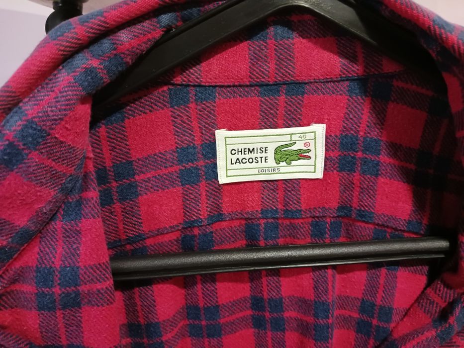 Camisa xadrez Lacoste