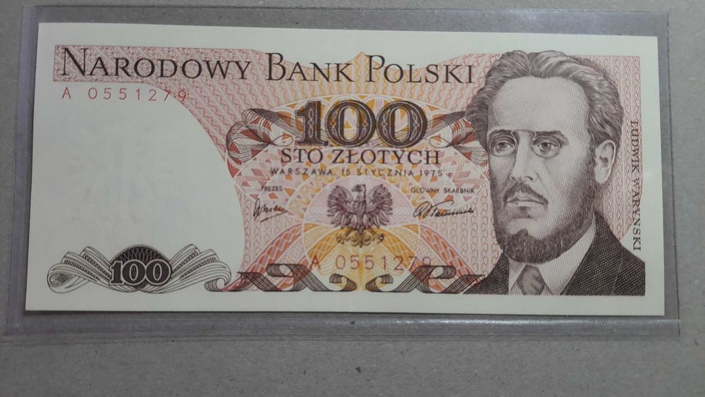 RZADKOŚĆ !!! 100 złotych 1975 s. A !!!