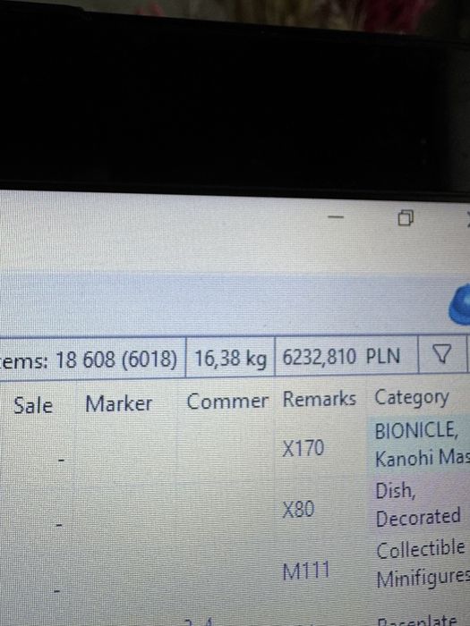 Mix klocków Lego / BrickLink / posegregowane / 16,5kg