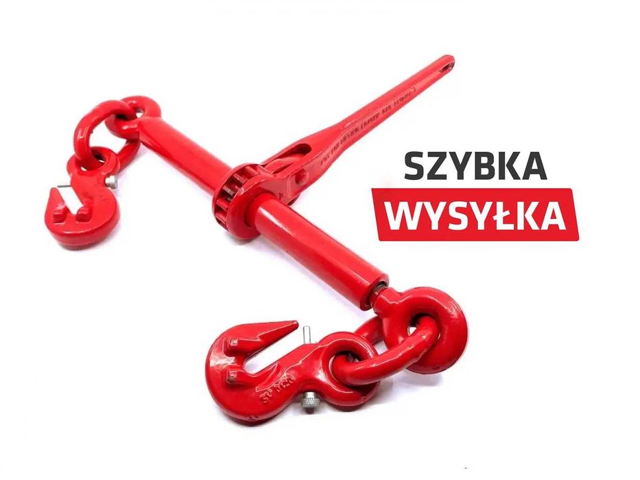 Odciąg grzechotka napinacz naciągacz łańcuchowy do cięgna łańcuchowego