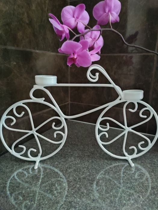 Свічник ведосипед в стилі Прованс подсвечник