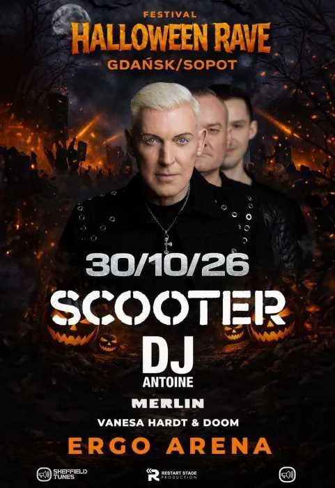Dwa Bilety Scooter Halloween Rave ERGO ARENA 2026 Gdańsk 30.10 VIP
