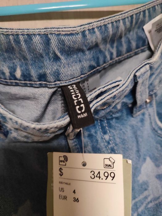 Jeansy damskie h&m 34