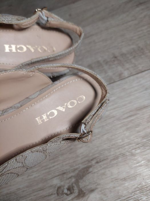 туфли балетки Coach Slingback Ballerina Flats in Signature Jacquard