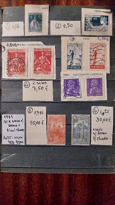 Selos de Portugal- 1912 a 1956