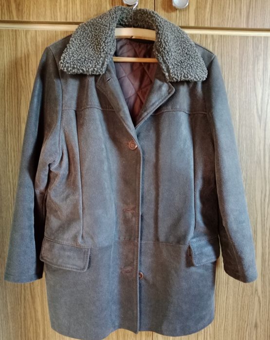 Kurtka skórzana damska z odpinanym ociepleniem rozm.42