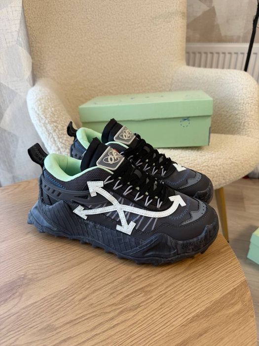 Кроси OFF White 1000 odsy Green чорні з зеленим кросівки офвайт свага