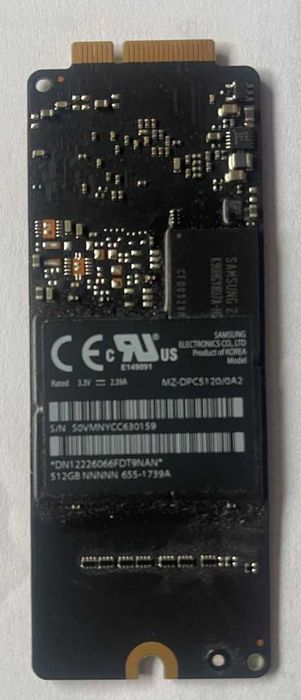 dysk 512gb SSD Apple Macbook pro 2012-2013