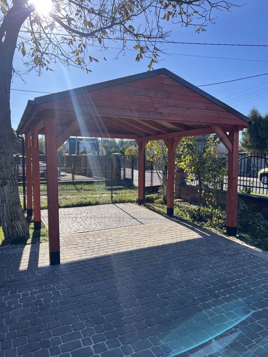 Zadaszenie , altana , pergola , poliwęglan , gont