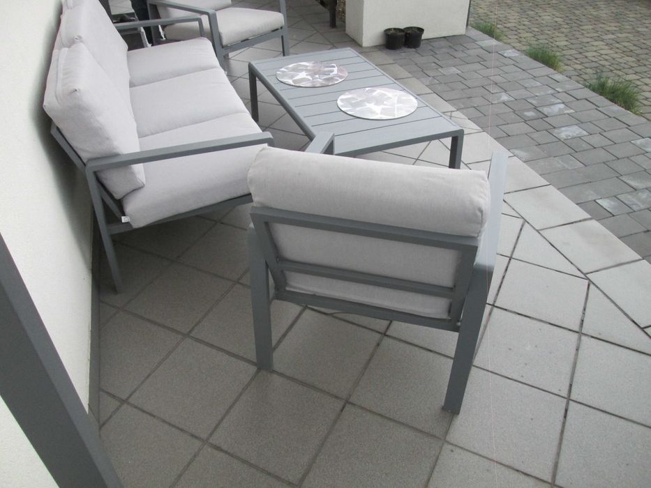 Komplet mebli ogrodowych  -ALUMINIUM