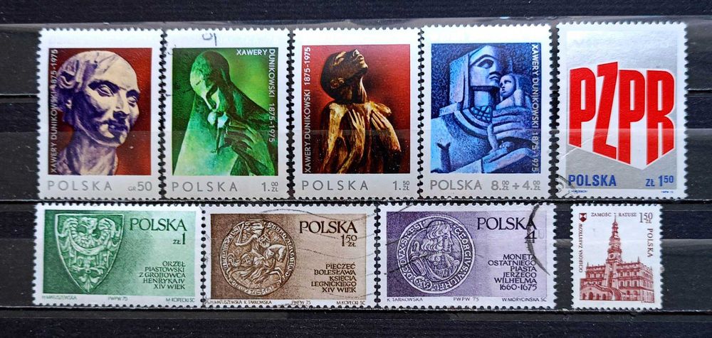 L Znaczki polskie rok 1975 kwartał IV