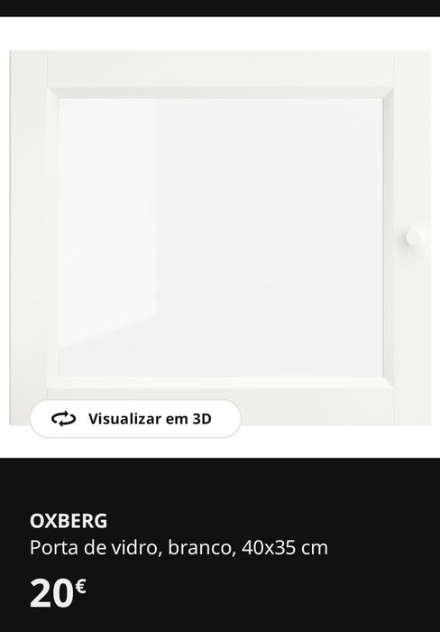 Portas de vidro branco ikea